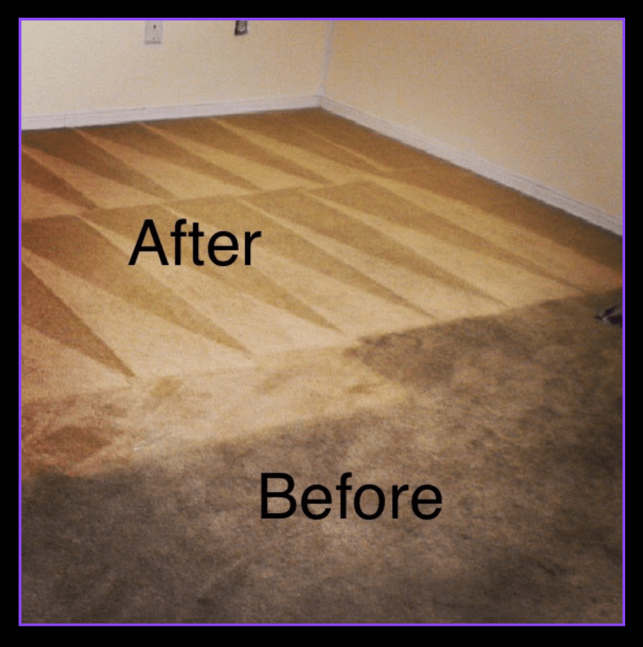 2. Carpet before and after picture